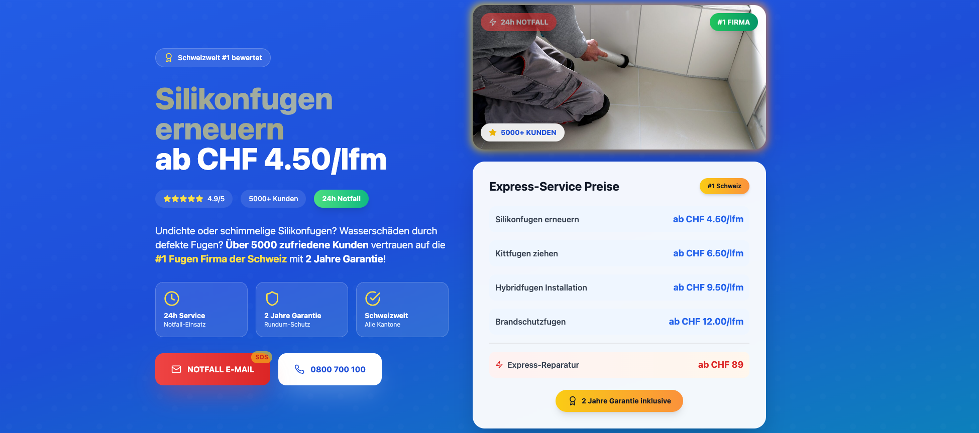 Fugen-Profis Webseite Screenshot